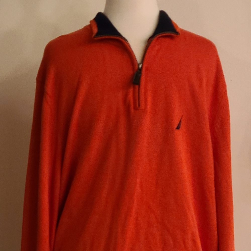 Nautica size L orange sweater
